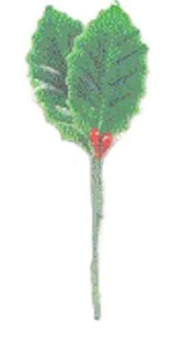 Holly and Berry Spray - Large
